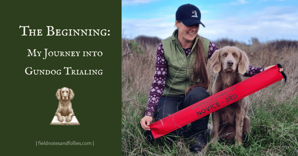 Handler and dog posing with 3rd place ribbon
